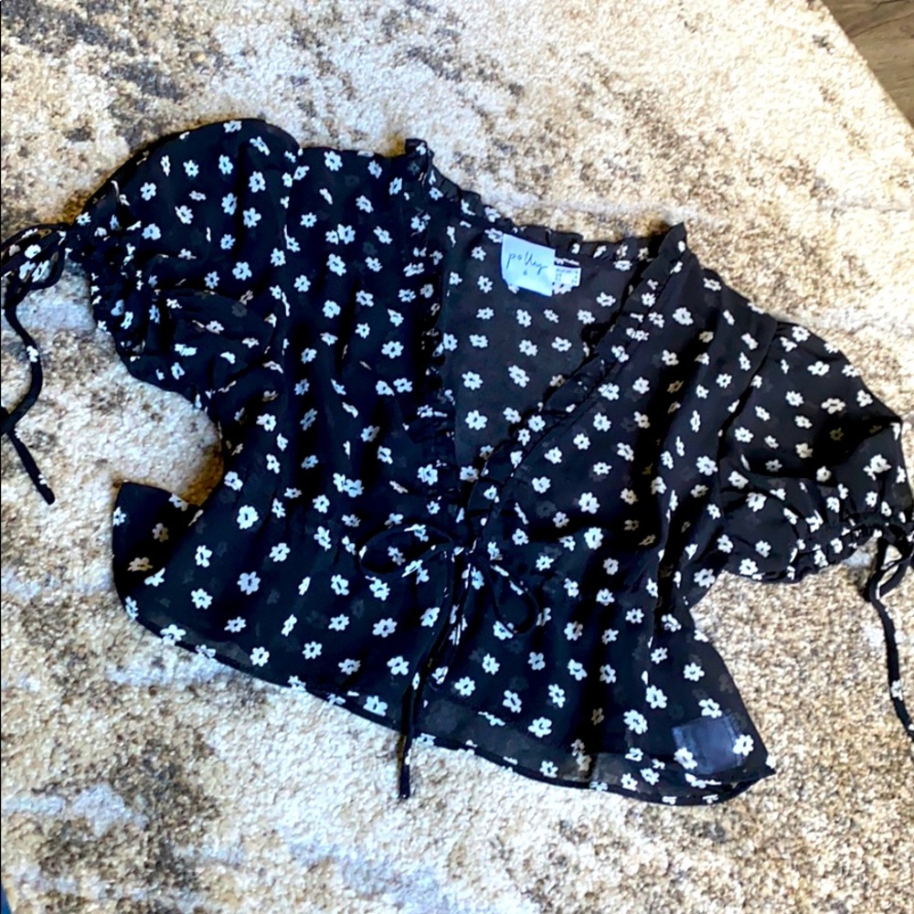 Princess Polly sheer crop top